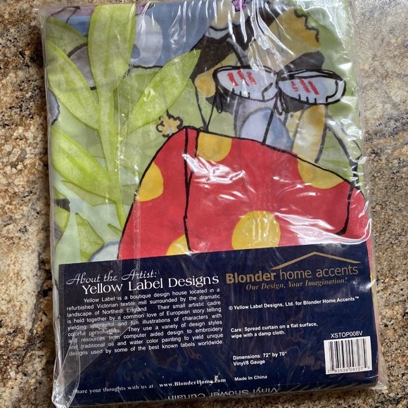 Expressions Stop Bugging Me Vinyl Shower Curtain 72X70in New - Picture 2 of 7